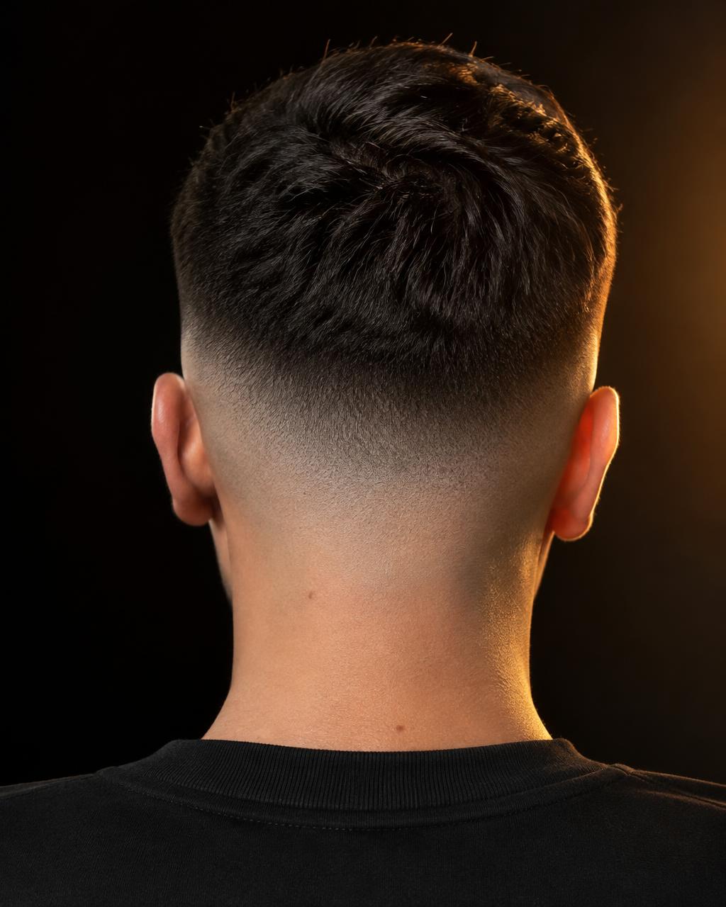 Sharp skin fade finished at AJ's Barber Room in East Orlando